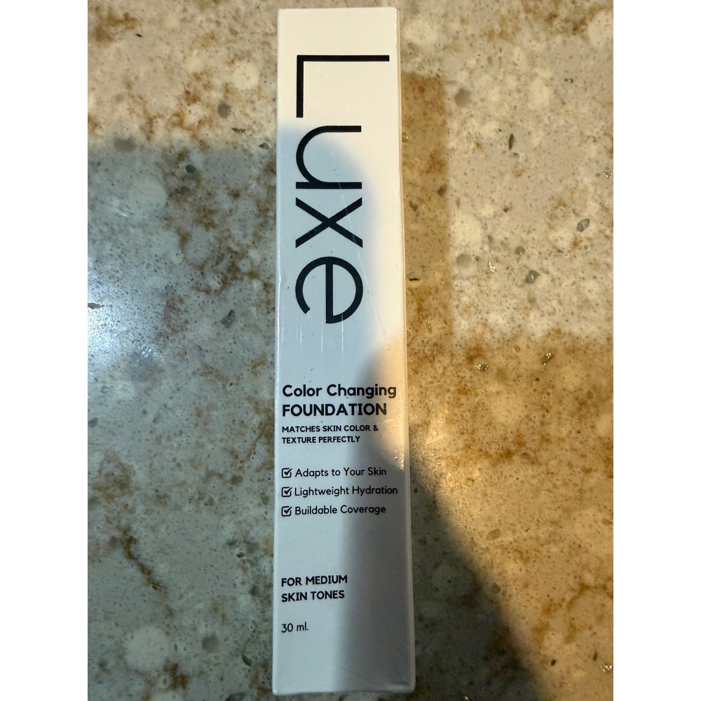 Luxe Color Changing Foundation Medium Skin Tones 30ml Lightweight Hydrating NEW